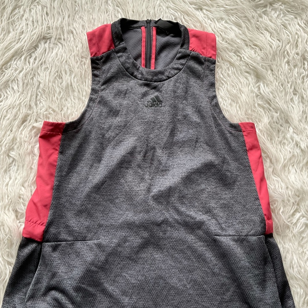 Adidas Sleeveless Lite Dress Pink-Grey - Picture 4 of 11